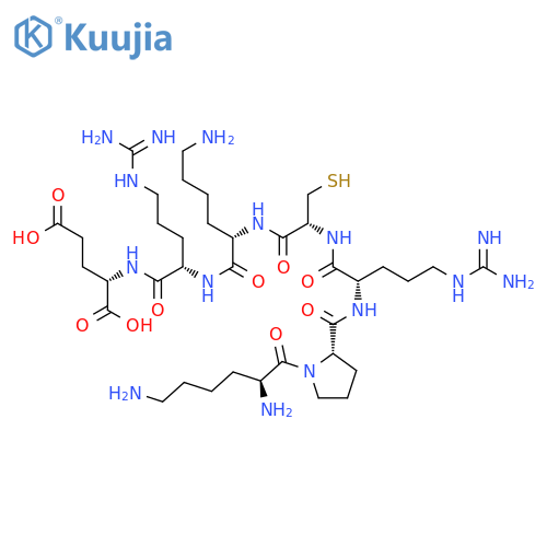 L-GLUTAMIC ACID, L-LYSYL-L-PROLYL-L-ARGINYL-L-CYSTEINYL-L-LYSYL-L-ARGINYL- structure