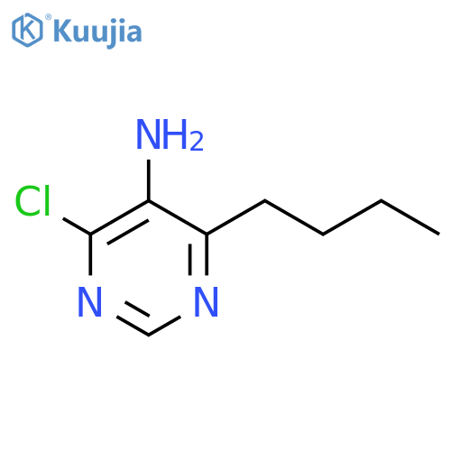 5-Pyrimidinamine, 4-butyl-6-chloro- structure