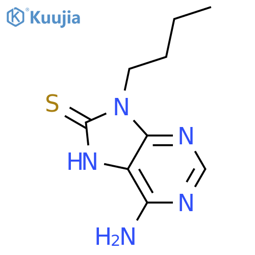 8H-Purine-8-thione, 6-amino-9-butyl-7,9-dihydro- structure