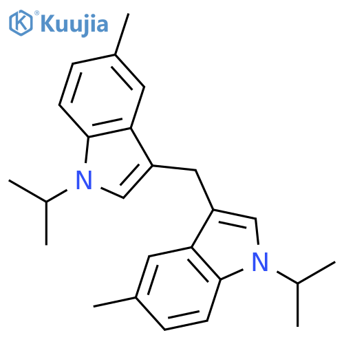 1H-Indole, 3,3'-methylenebis[5-methyl-1-(1-methylethyl)- structure