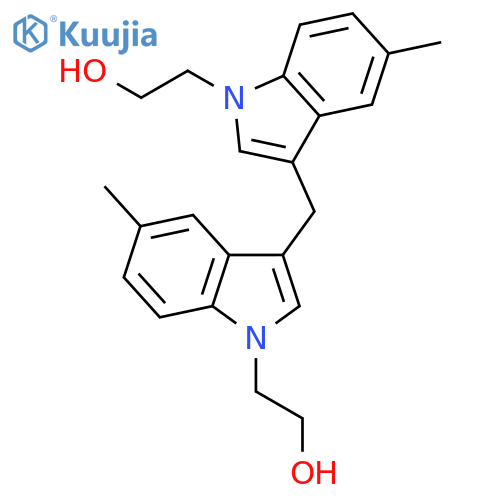 1H-INDOLE-1-ETHANOL, 3,3'-METHYLENEBIS[5-METHYL- structure