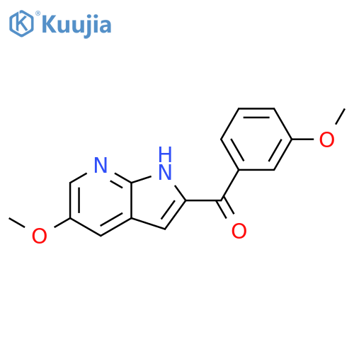 Methanone,(3-methoxyphenyl)(5-methoxy-1H-pyrrolo[2,3-b]pyridin-2-yl)- structure