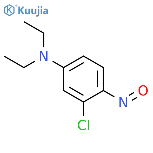 BENZENAMINE, 3-CHLORO-N,N-DIETHYL-4-NITROSO- structure