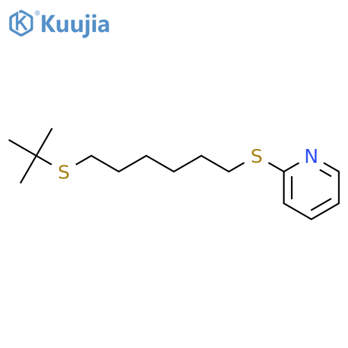 PYRIDINE, 2-[[6-[(1,1-DIMETHYLETHYL)THIO]HEXYL]THIO]- structure