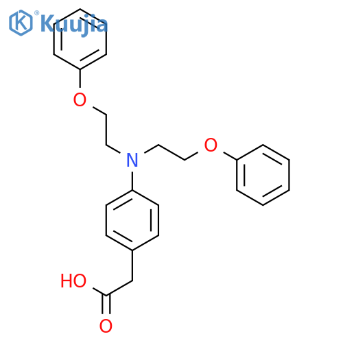 BENZENEACETIC ACID, 4-[BIS(2-PHENOXYETHYL)AMINO]- structure