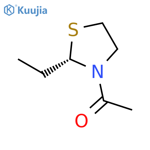 Thiazolidine, 3-acetyl-2-ethyl-, (2S)- (9CI) structure