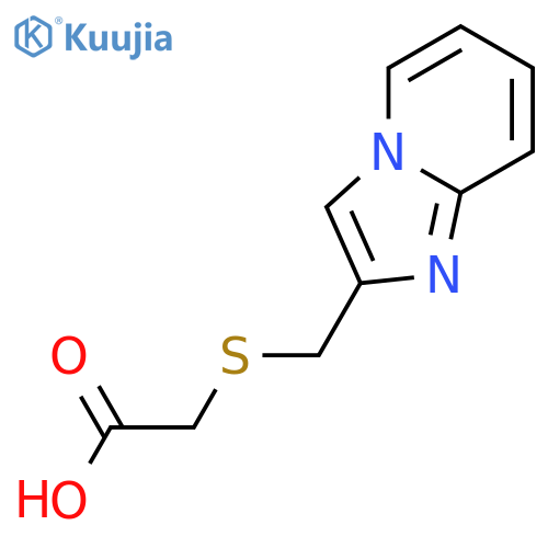 2-({imidazo1,2-apyridin-2-yl}methyl)sulfanylacetic acid structure