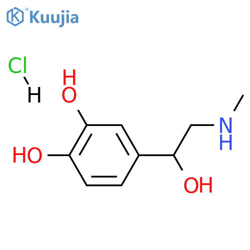 d-Epinephrine hydrochloride structure
