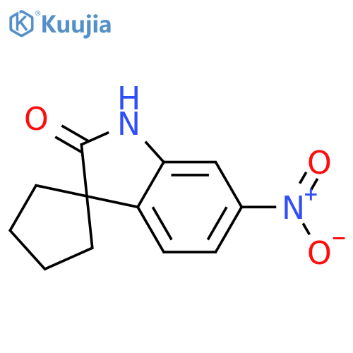 Spiro[cyclopentane-1,3'-[3H]indol]-2'(1'H)-one, 6'-nitro- structure