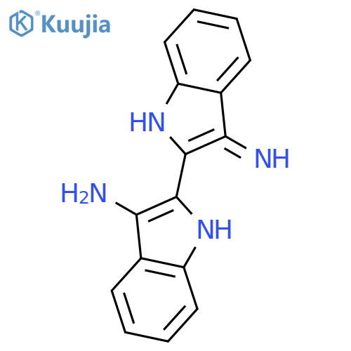 1H-INDOL-3-AMINE, 2-(3-IMINO-3H-INDOL-2-YL)- structure