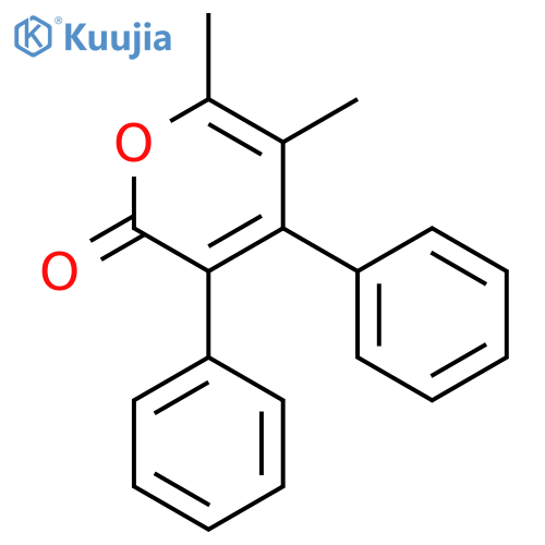 2H-PYRAN-2-ONE, 5,6-DIMETHYL-3,4-DIPHENYL- structure