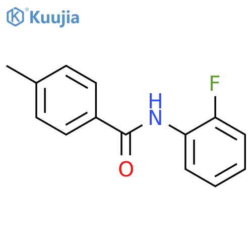 N-(2-fluorophenyl)-4-methylbenzamide structure