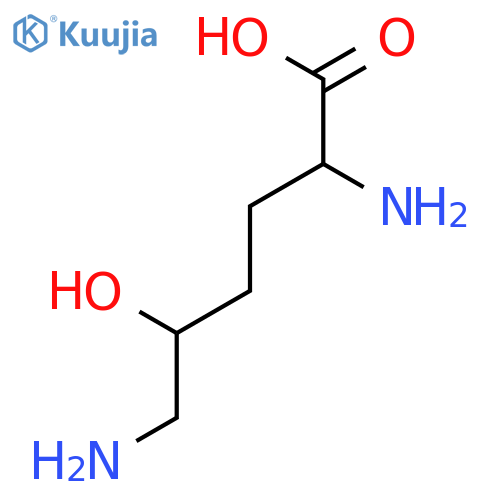 2,6-diamino-5-hydroxy-hexanoic acid structure
