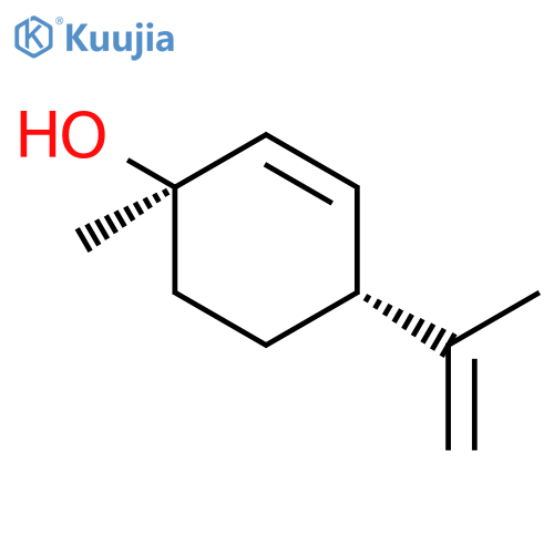 (1r-trans) 1-methyl-4-(1-methylethenyl)-2-cyclohexene-1-ol structure