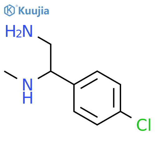 1,2-ETHANEDIAMINE, 1-(4-CHLOROPHENYL)-N1-METHYL- structure