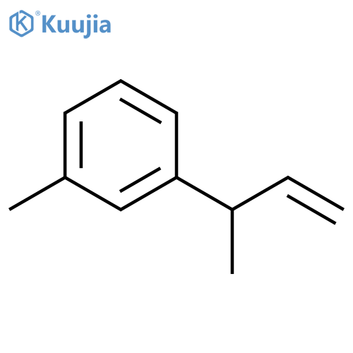 Benzene, 1-methyl-3-(1-methyl-2-propenyl)- structure