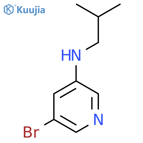 (5-Bromopyridin-3-yl)-isobutylamine structure