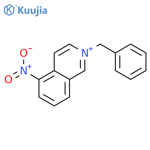 Isoquinolinium, 5-nitro-2-(phenylmethyl)- structure