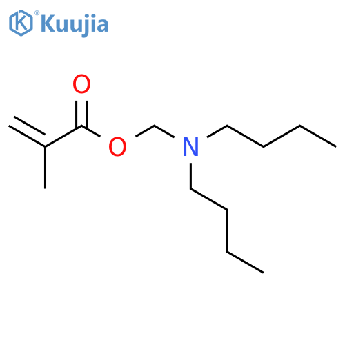 2-PROPENOIC ACID, 2-METHYL-, (DIBUTYLAMINO)METHYL ESTER structure