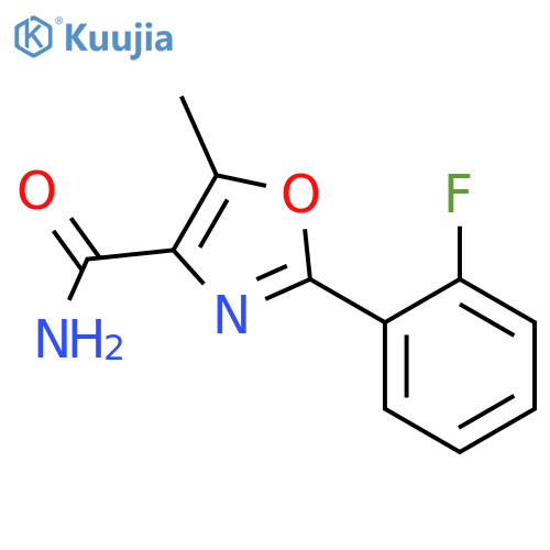 4-Oxazolecarboxamide,2-(2-fluorophenyl)-5-methyl- structure