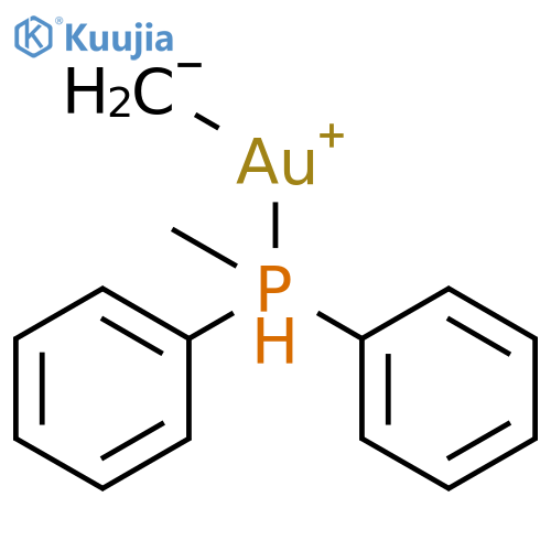 Gold, methyl(methyldiphenylphosphine)- structure