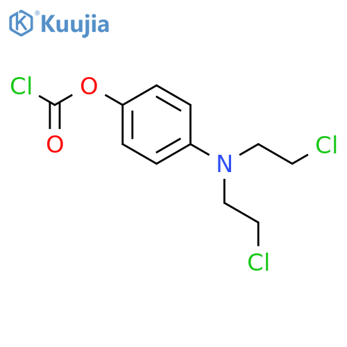 Carbonochloridic acid, 4-[bis(2-chloroethyl)amino]phenyl ester structure