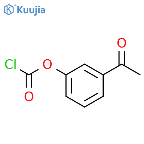 3-acetylphenyl chloroformate structure