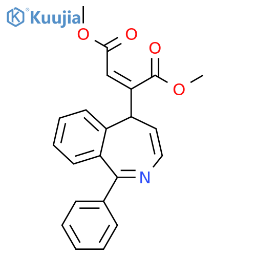 2-Butenedioic acid, 2-(1-phenyl-5H-2-benzazepin-5-yl)-, dimethyl ester,(2Z)- structure