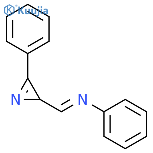 Benzenamine, N-[(3-phenyl-2H-azirin-2-yl)methylene]- structure