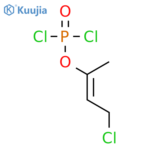 Phosphorodichloridic acid, 3-chloro-1-methyl-1-propenyl ester structure