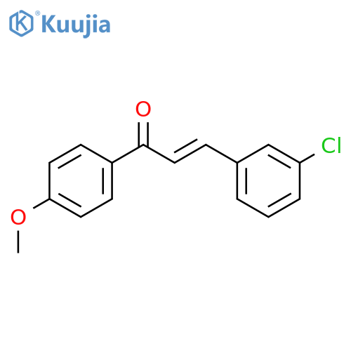 2-Propen-1-one, 3-(3-chlorophenyl)-1-(4-methoxyphenyl)- structure