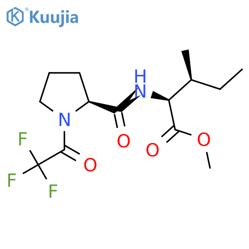 Methyl (2S,3S)-3-methyl-2-[[(2S)-1-(2,2,2-trifluoroacetyl)pyrrolidine-2-carbonyl]amino]pentanoate structure