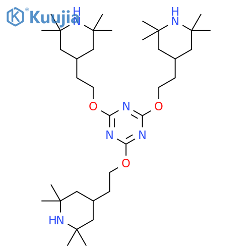 1,3,5-TRIAZINE, 2,4,6-TRIS[2-(2,2,6,6-TETRAMETHYL-4-PIPERIDINYL)ETHOXY]- structure