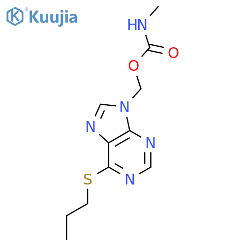 (6-propylsulfanylpurin-9-yl)methyl N-methylcarbamate structure