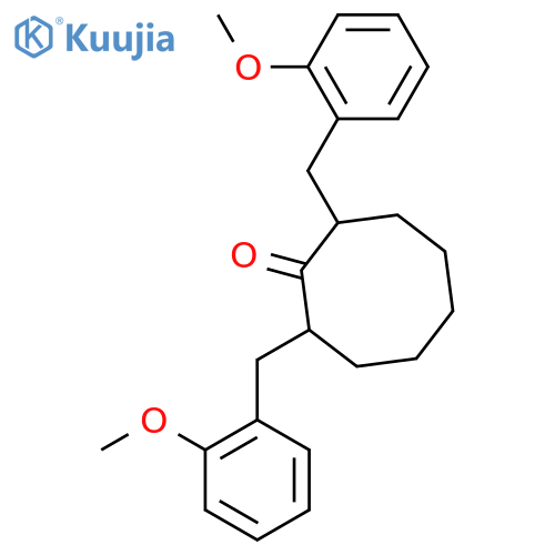 2,8-bis(2-methoxybenzyl)cyclooctanone structure