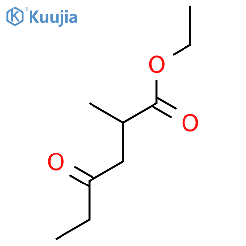HEXANOIC ACID, 2-METHYL-4-OXO-, ETHYL ESTER structure