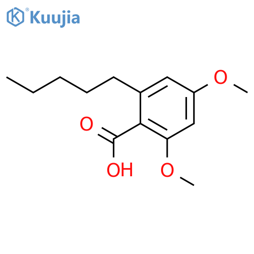 Benzoic acid, 2,4-dimethoxy-6-pentyl- structure