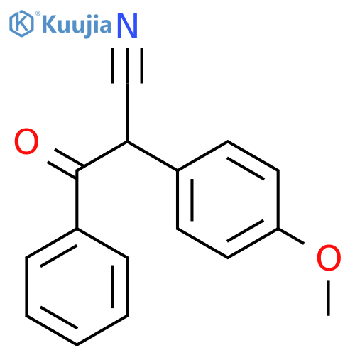 Benzenepropanenitrile, a-(4-methoxyphenyl)-b-oxo- structure