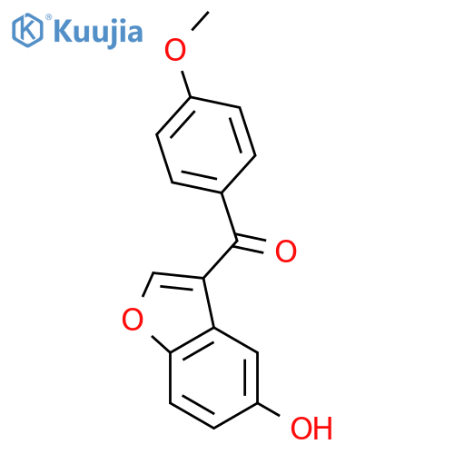 (5-hydroxy-1-benzofuran-3-yl)-(4-methoxyphenyl)methanone structure