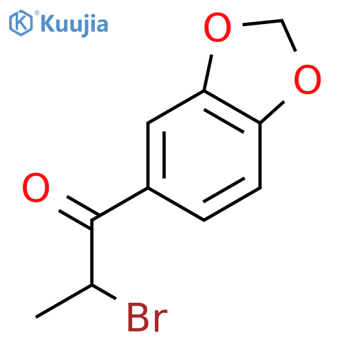 1-(Benzo[d][1,3]dioxol-5-yl)-2-bromopropan-1-one structure