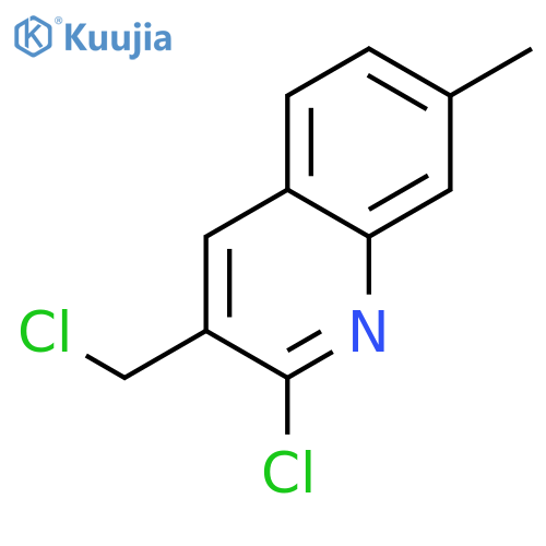 2-chloro-3-(chloromethyl)-7-methylquinoline structure