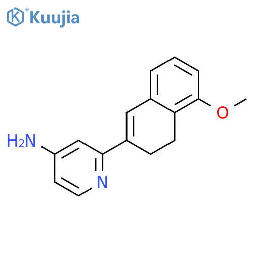 4-Pyridinamine, 2-(3,4-dihydro-5-methoxy-2-naphthalenyl)- structure