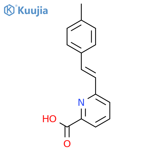 2-PYRIDINECARBOXYLIC ACID, 6-[2-(4-METHYLPHENYL)ETHENYL]- structure
