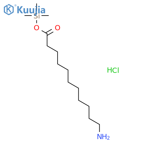 Undecanoic acid, 11-amino-, trimethylsilyl ester, hydrochloride structure