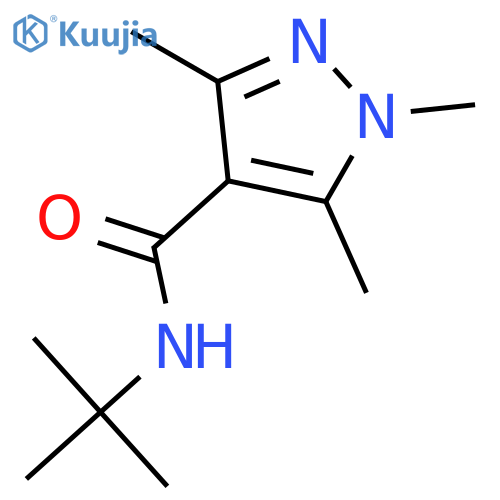 1H-Pyrazole-4-carboxamide, N-(1,1-dimethylethyl)-1,3,5-trimethyl- structure