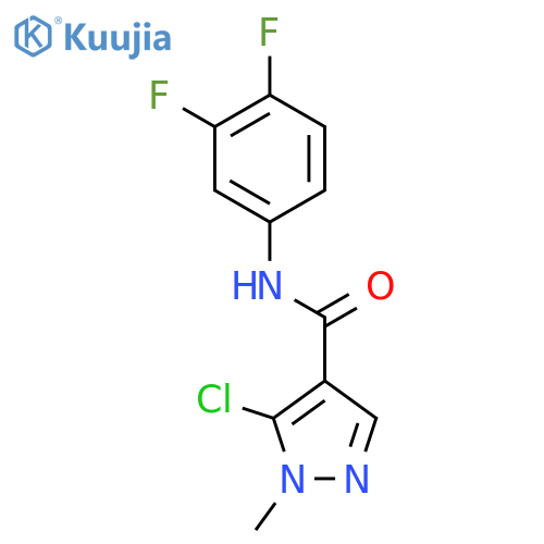 1H-Pyrazole-4-carboxamide, 5-chloro-N-(3,4-difluorophenyl)-1-methyl- structure