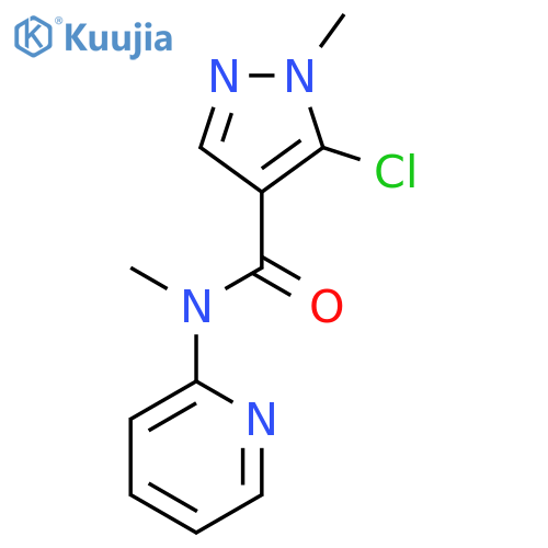 1H-Pyrazole-4-carboxamide, 5-chloro-N,1-dimethyl-N-2-pyridinyl- structure