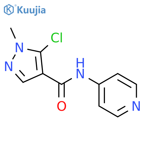 1H-Pyrazole-4-carboxamide, 5-chloro-1-methyl-N-4-pyridinyl- structure