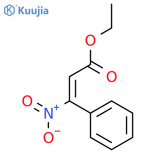 2-Propenoic acid, 3-nitro-3-phenyl-, ethyl ester, (2Z)- structure