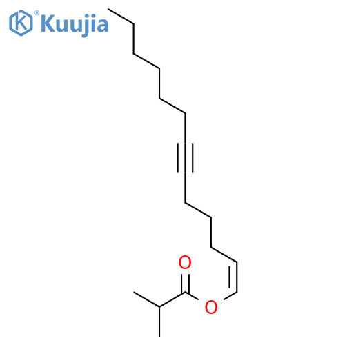 PROPANOIC ACID, 2-METHYL-, (1Z)-1-TRIDECEN-6-YNYL ESTER structure